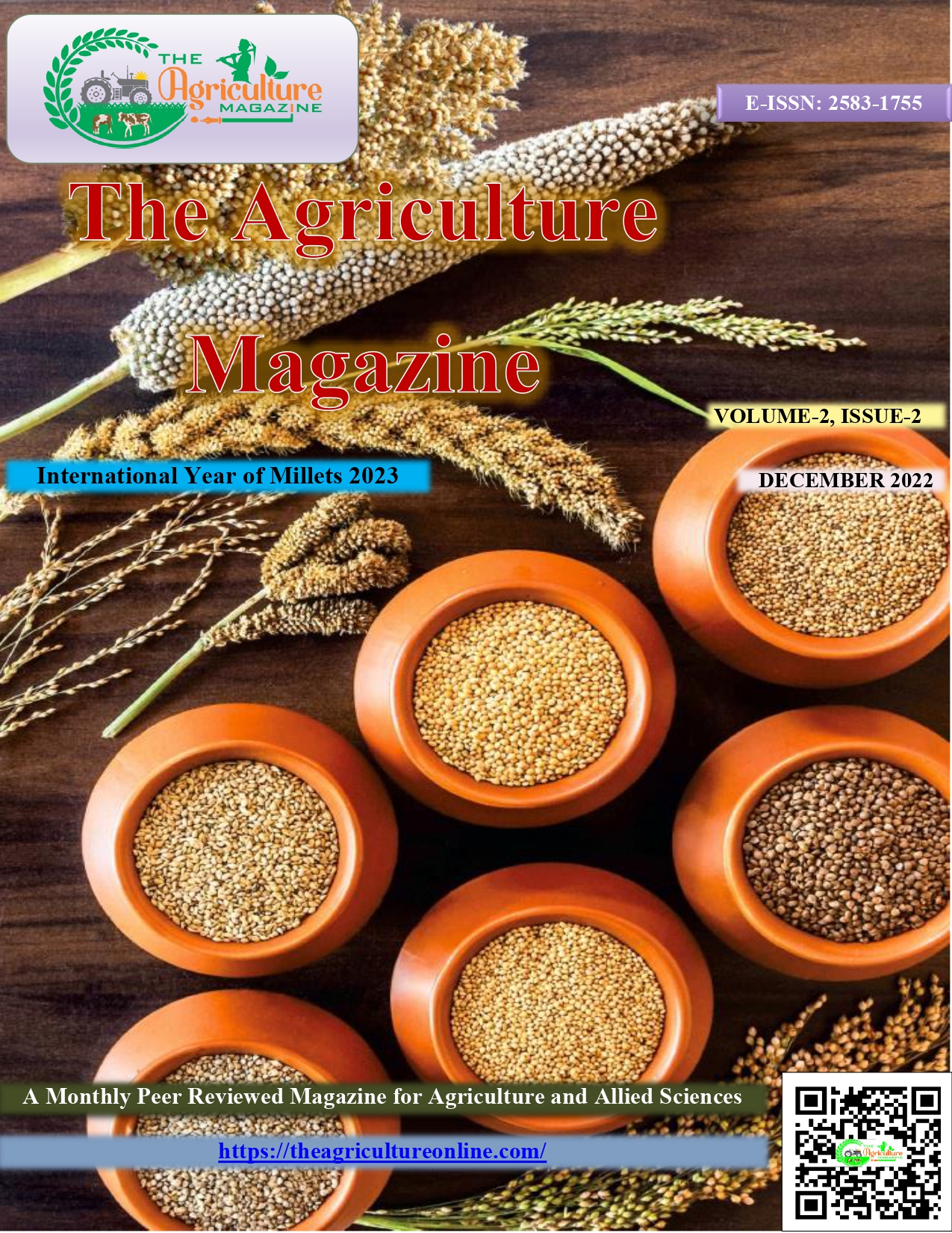 Volume (02) Issue (2), December, 2022 – The Agriculture Magazine