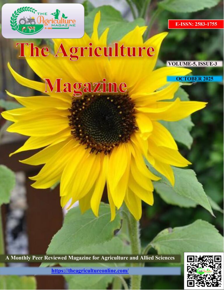 Volume (05) Issue (03), October, 2025 – The Agriculture Magazine